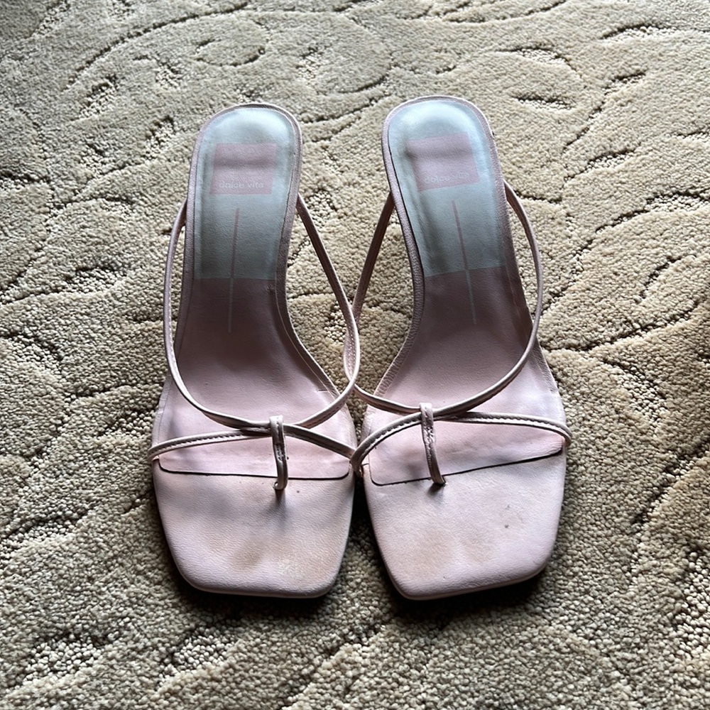 Dolce Vita soft pink square toe sandals size 8